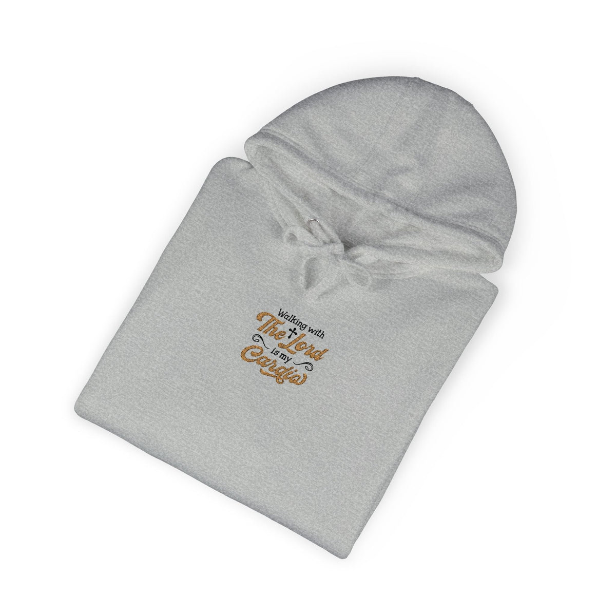 Religious Fleece Hoodie - Walking with the Lord Printify