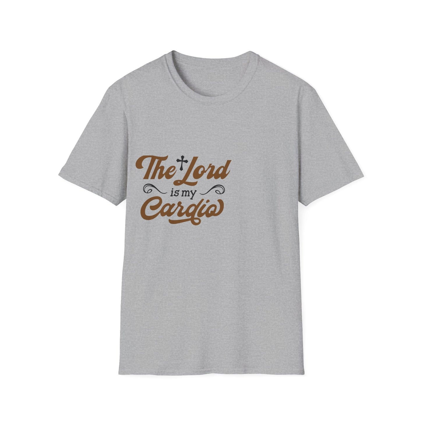 Faith-Inspired Unisex T-Shirt, The Lord is My Cardia, Christian Apparel, Spiritual Gift, Everyday Comfort Wear, Perfect for Church, [...] Printify