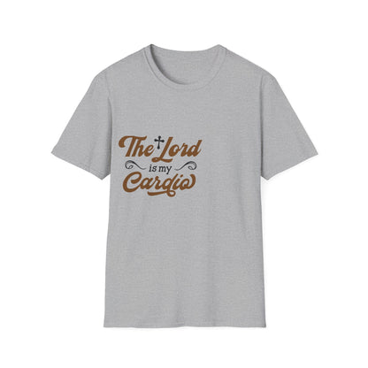 Faith-Inspired Unisex T-Shirt, The Lord is My Cardia, Christian Apparel, Spiritual Gift, Everyday Comfort Wear, Perfect for Church, [...] Printify