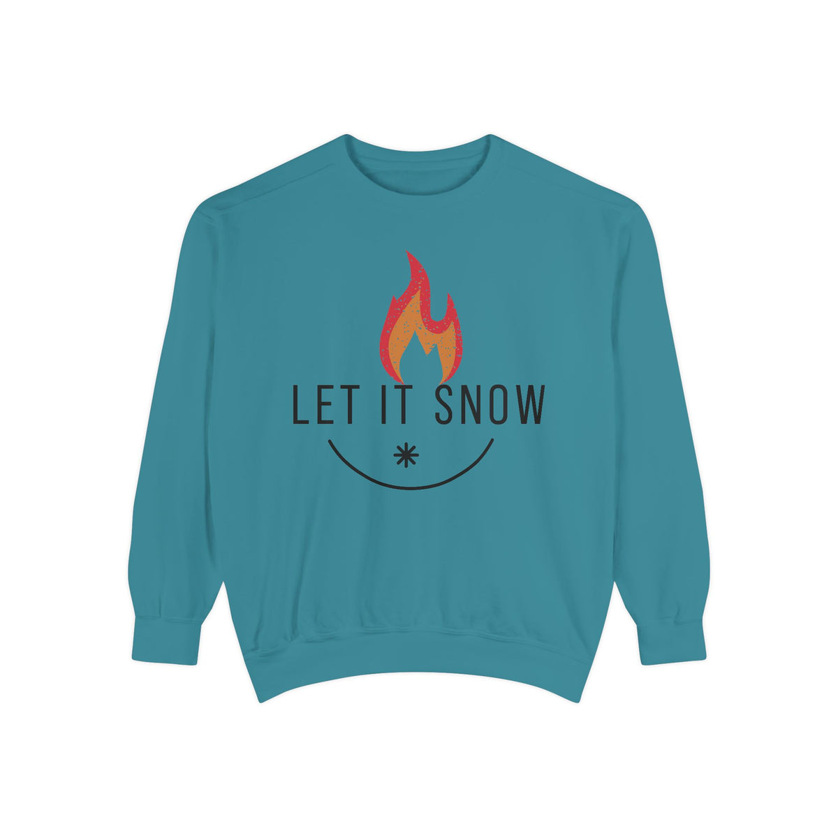 Let It Snow Unisex Garment-Dyed Sweatshirt