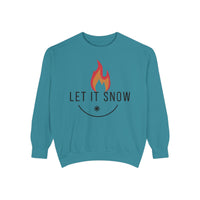 Let It Snow Unisex Garment-Dyed Sweatshirt