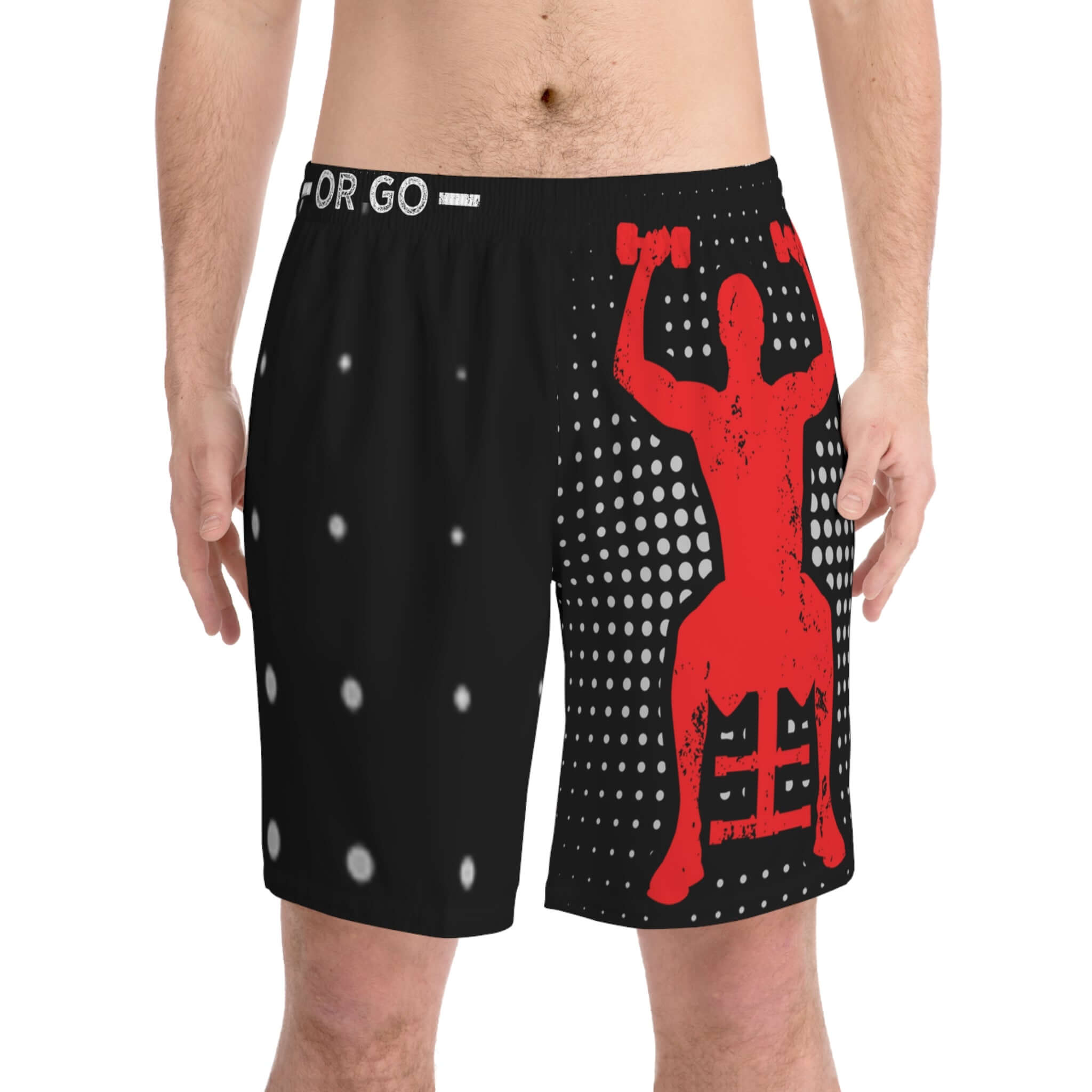 Beach Shorts Work Hard -Or Go- Men's Elastic