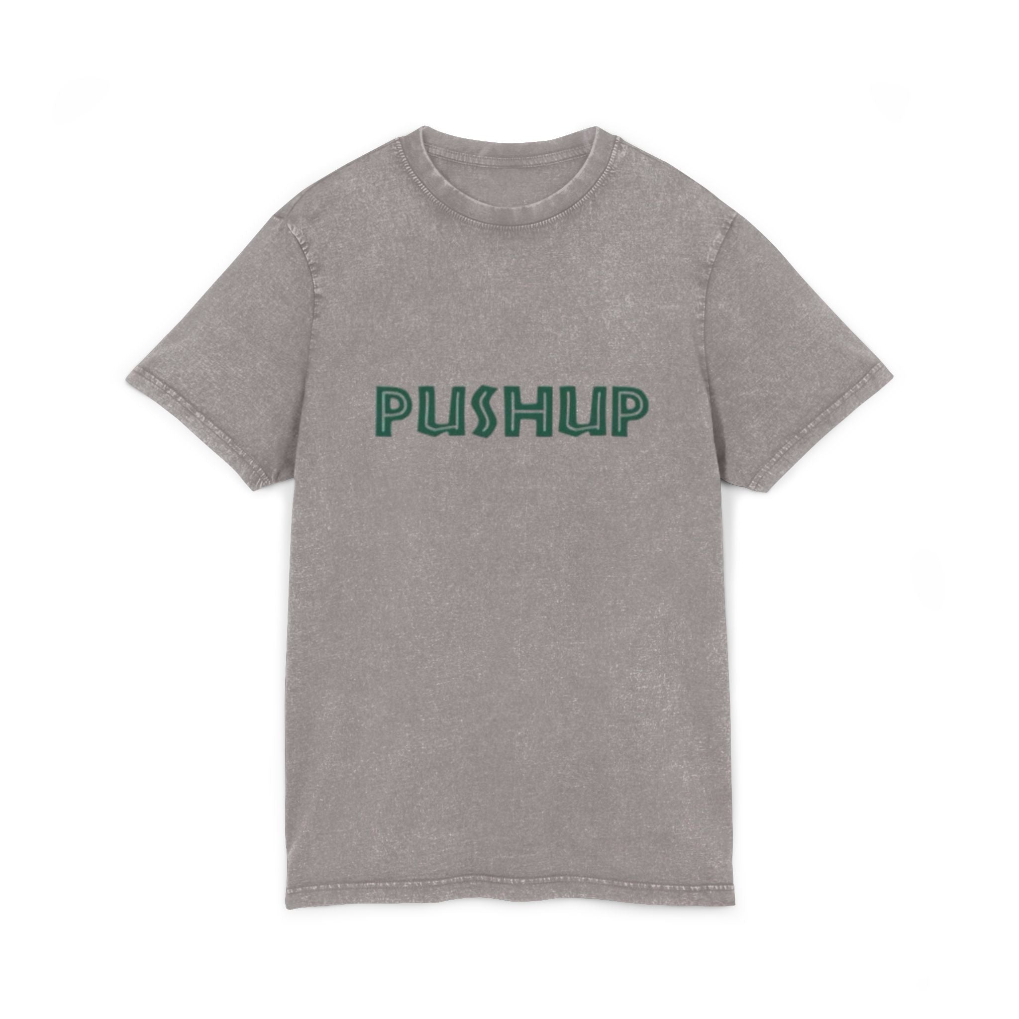 Acid Washed Pushup Tee - Unisex Vintage Style T-Shirt