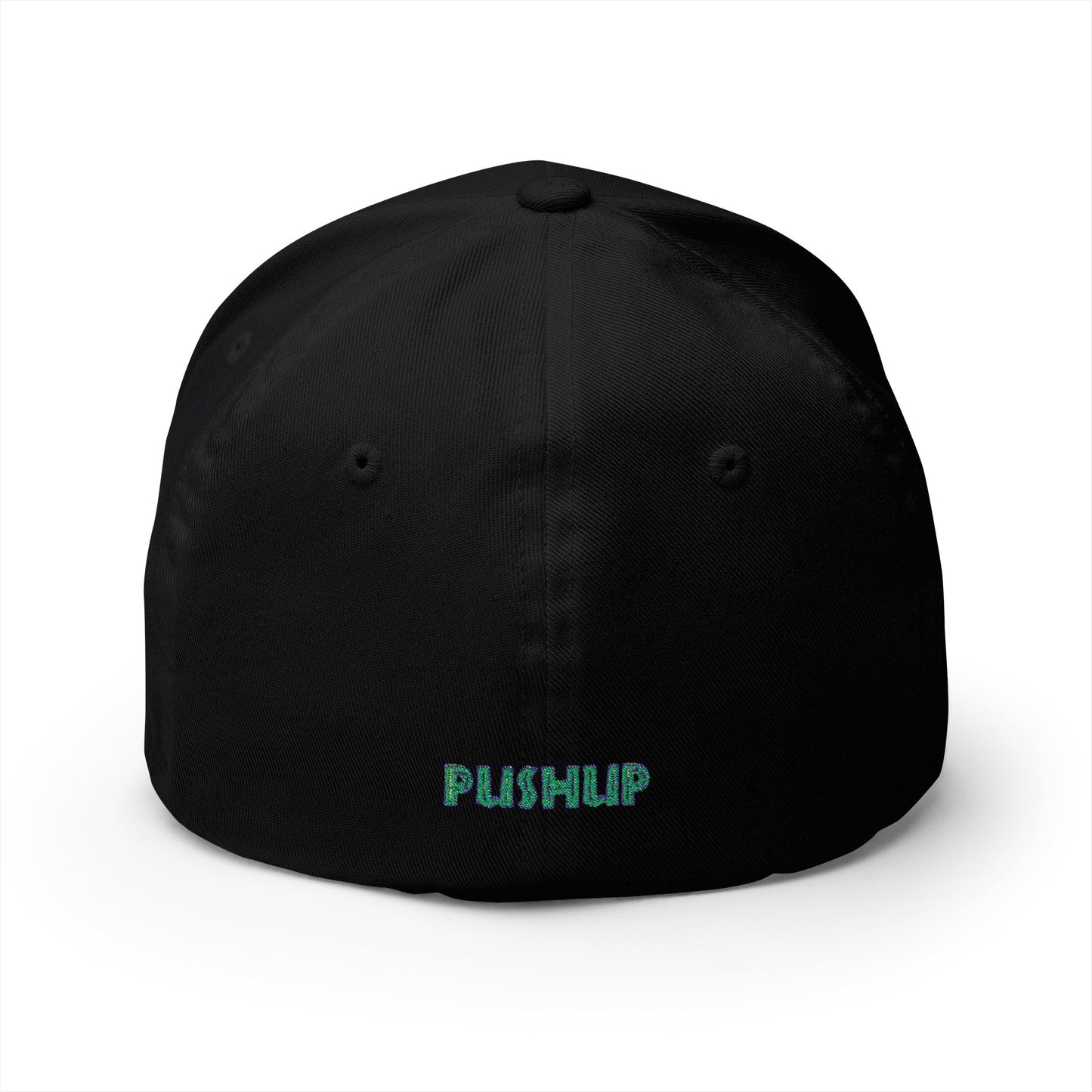Motivational Embroidered Cap - 'PUSHUP' Structured Hat