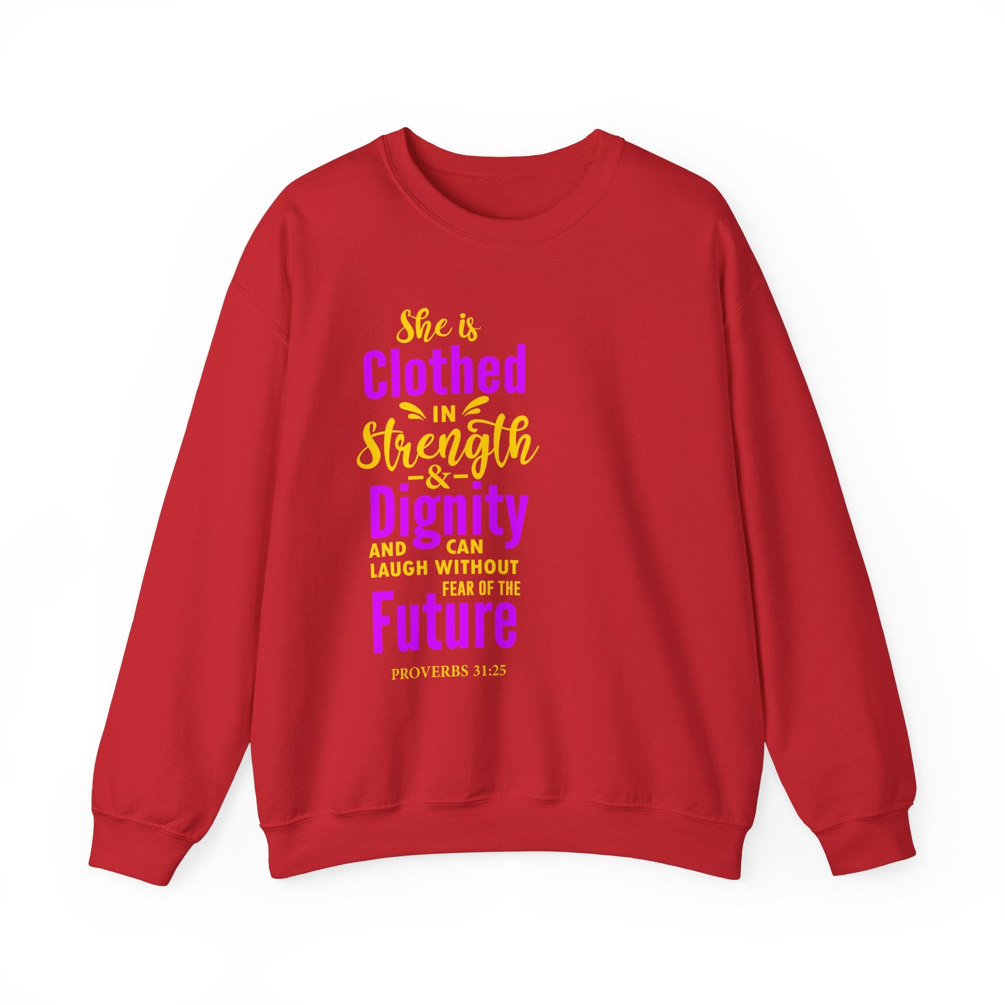 Elle est vêtue de sweat-shirt unisexe de force 
