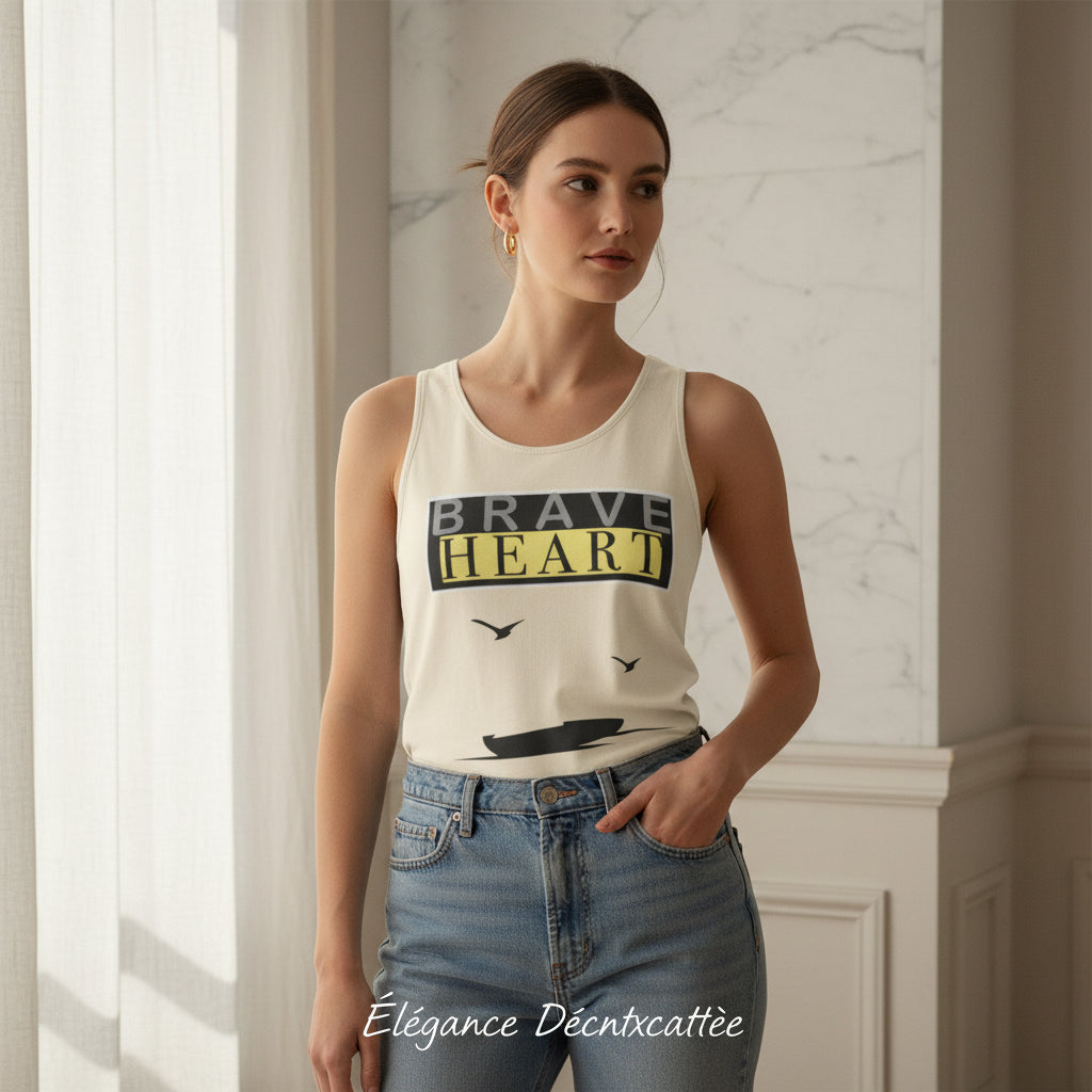 Brave Heart Tank Top | Unisex Garment-Dyed Tee