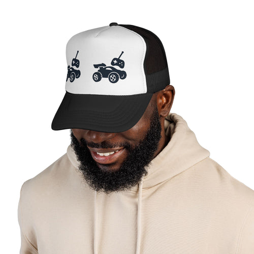 Cool Trucker Caps with ATV Design | Perfect Gift for Outdoor Enthusiasts, Sports Fans, Road Trips, Family Gatherings, Summer Adventures Printify