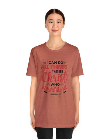 I Can Do All Things Trough Christ Unisex Tee - RC’nSONS