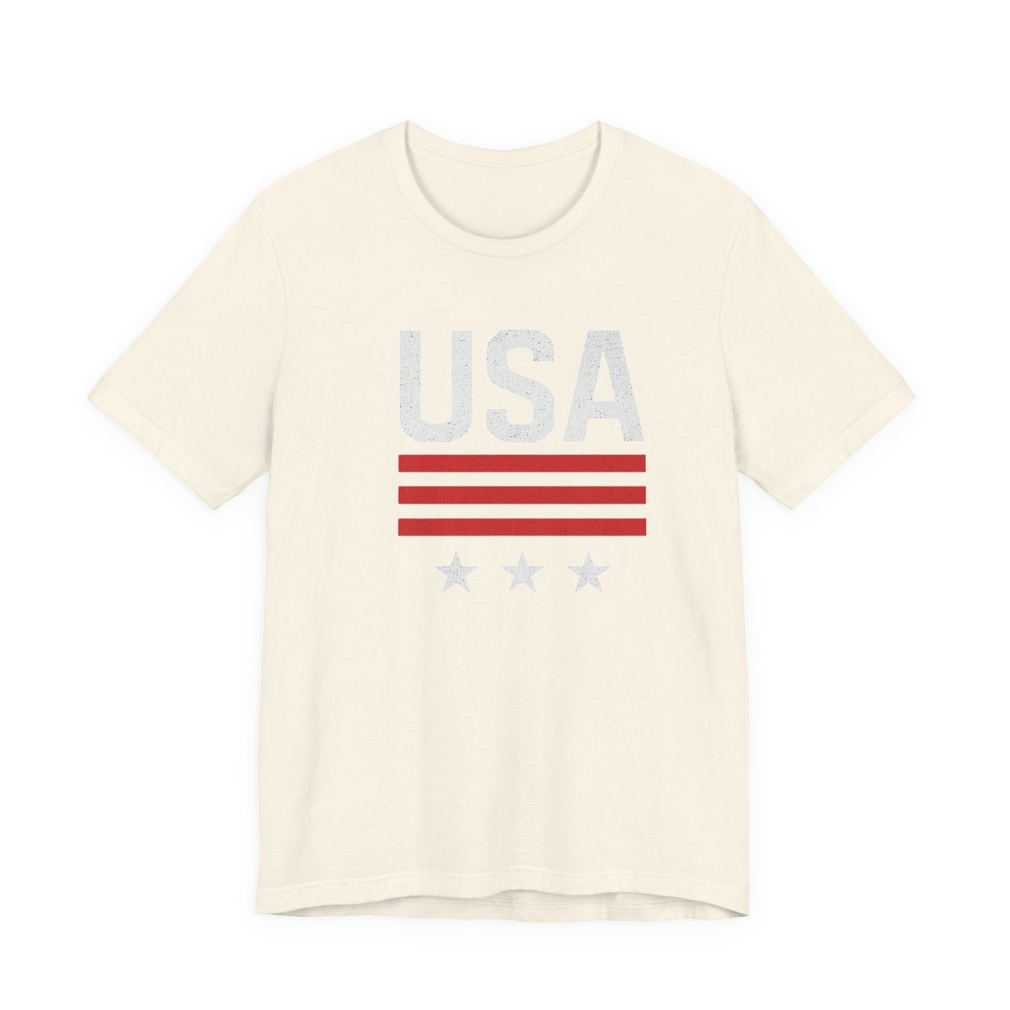 Patriotic USA Tee, Unisex Short Sleeve T-Shirt, July 4th Celebration Shirt, American Pride Apparel, Casual Summer Wear, Gift for Patriot