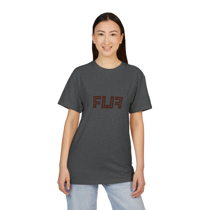 Stylish Unisex Sueded T-Shirt with Bold 'FLU' Graphic | Casual Wear, Gift Idea, Streetwear, Everyday Comfort, Fashion Statement