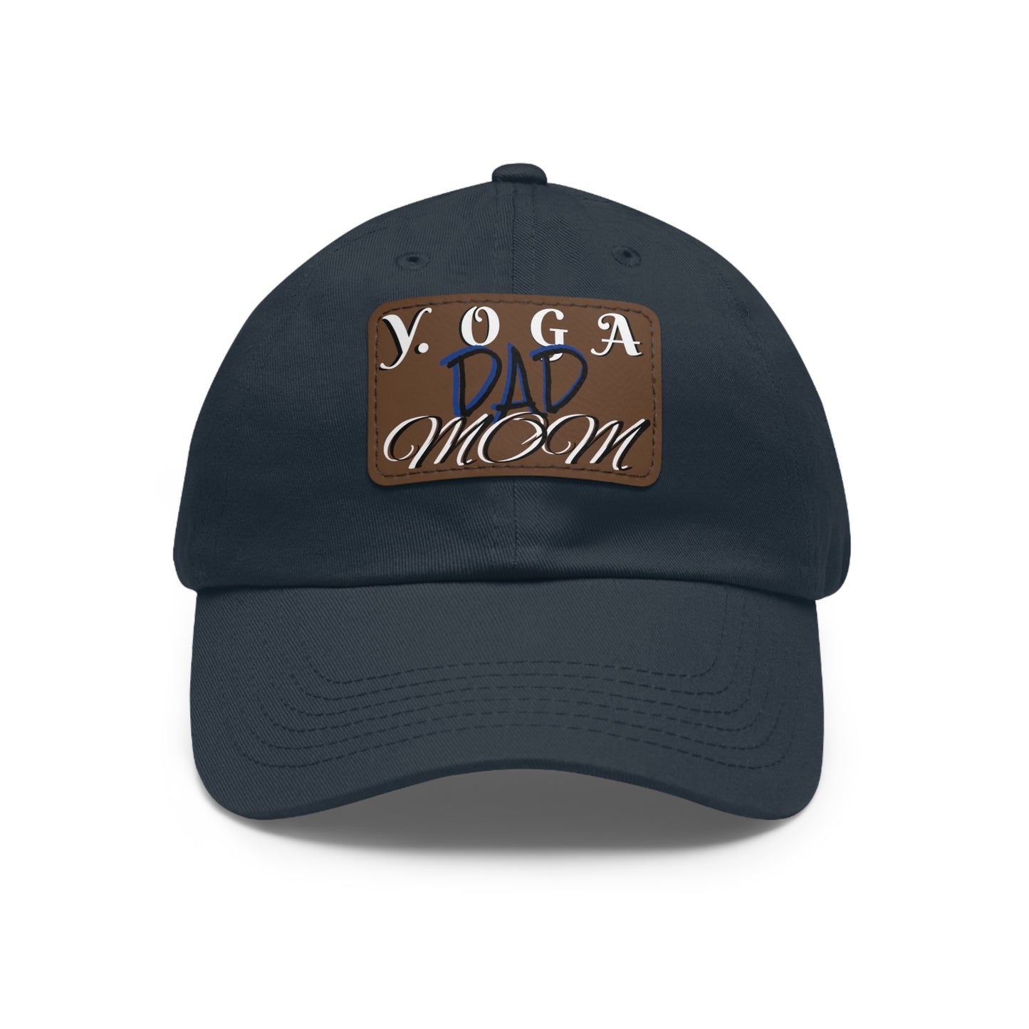 Yoga Dad Hat with Leather Patch