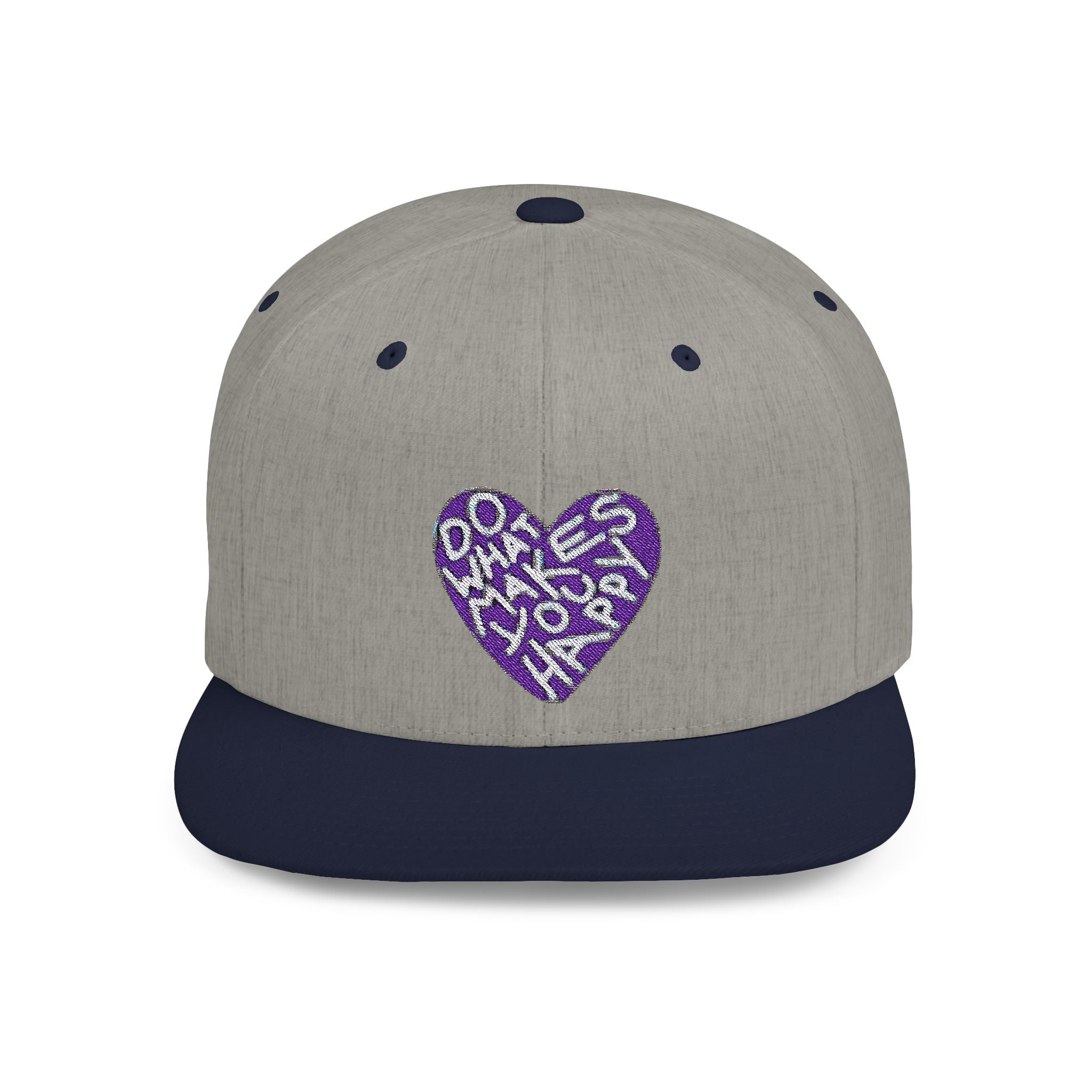 Unisex Flat Bill Snapback Hat