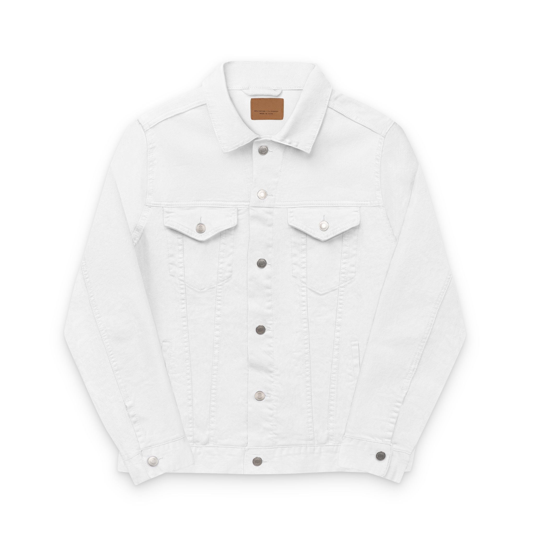 Embroidered Denim Jacket Printify