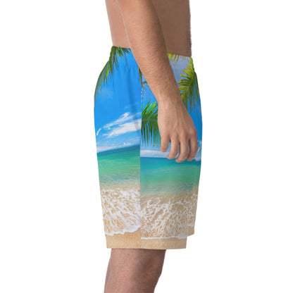 Men's Elastic Beach Shorts (AOP)