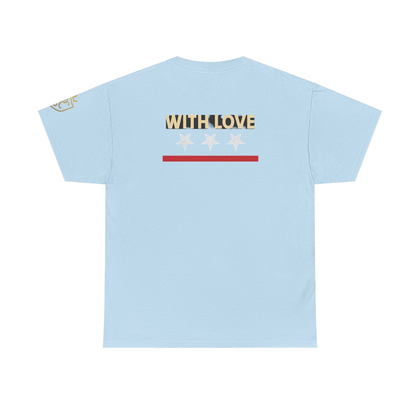 Stylish Unisex Heavy Cotton Tee - 'With Love' Statement Shirt, Casual Wear, Gift for Her, Gift for Him, Everyday Comfort Printify