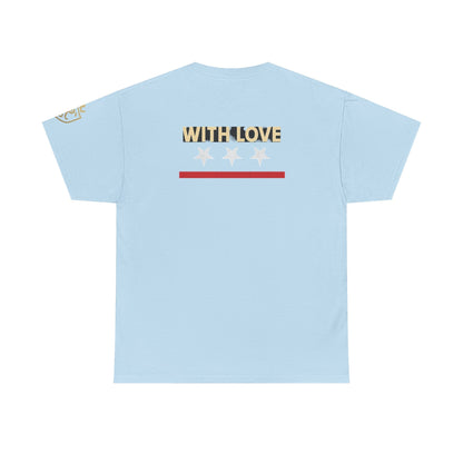 Stylish Unisex Heavy Cotton Tee - 'With Love' Statement Shirt, Casual Wear, Gift for Her, Gift for Him, Everyday Comfort Printify