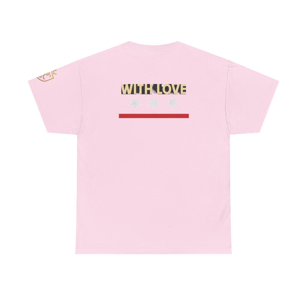 Stylish Unisex Heavy Cotton Tee - 'With Love' Statement Shirt, Casual Wear, Gift for Her, Gift for Him, Everyday Comfort