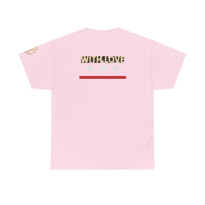 Stylish Unisex Heavy Cotton Tee - 'With Love' Statement Shirt, Casual Wear, Gift for Her, Gift for Him, Everyday Comfort