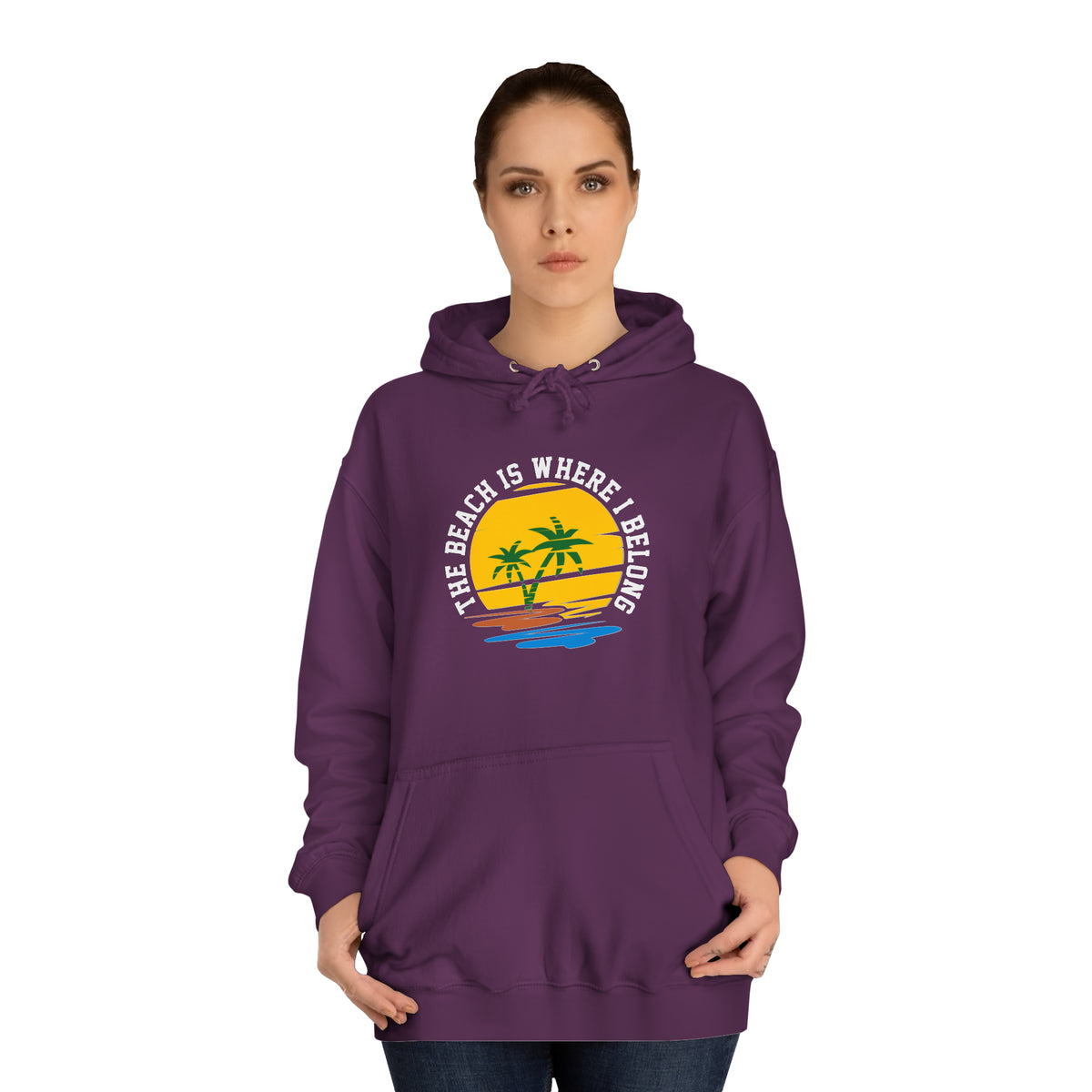 The Beach Is Where I Belong Unisex Hoodie