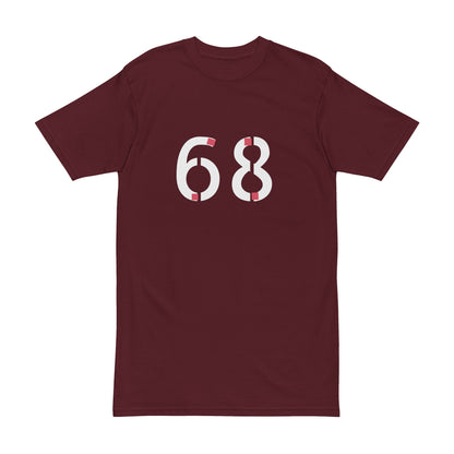 Tee - Trendy Men's Heavyweight Tee with Bold 68 Design