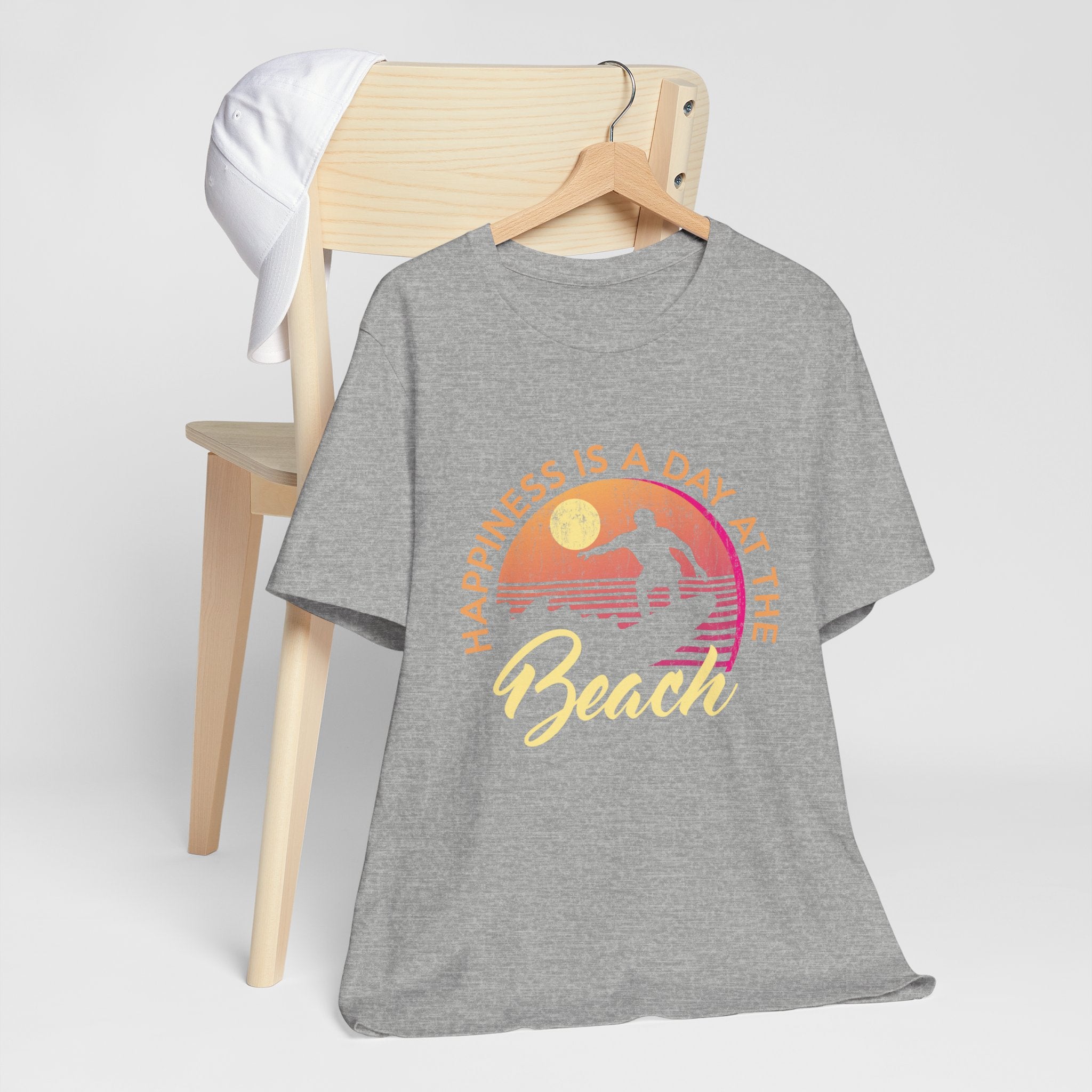 Le bonheur est une journée à la plage Tee unisexe 