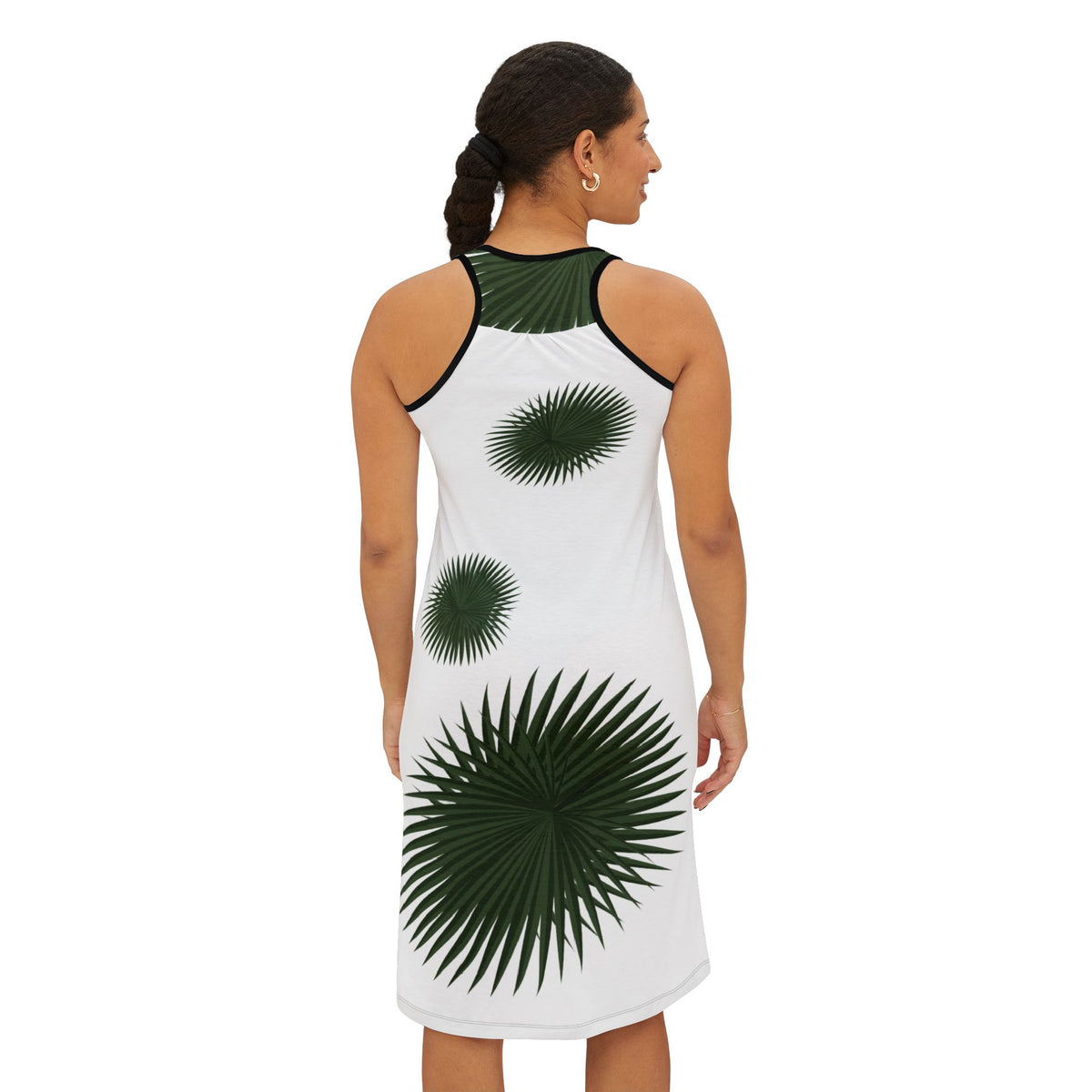 Rcnsons Women's Racerback Greenstar  Dress (AOP)