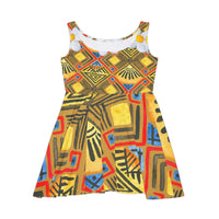 Women's African Evening Skater Dress (AOP)