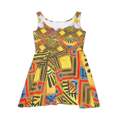 Women's African Evening Skater Dress (AOP)
