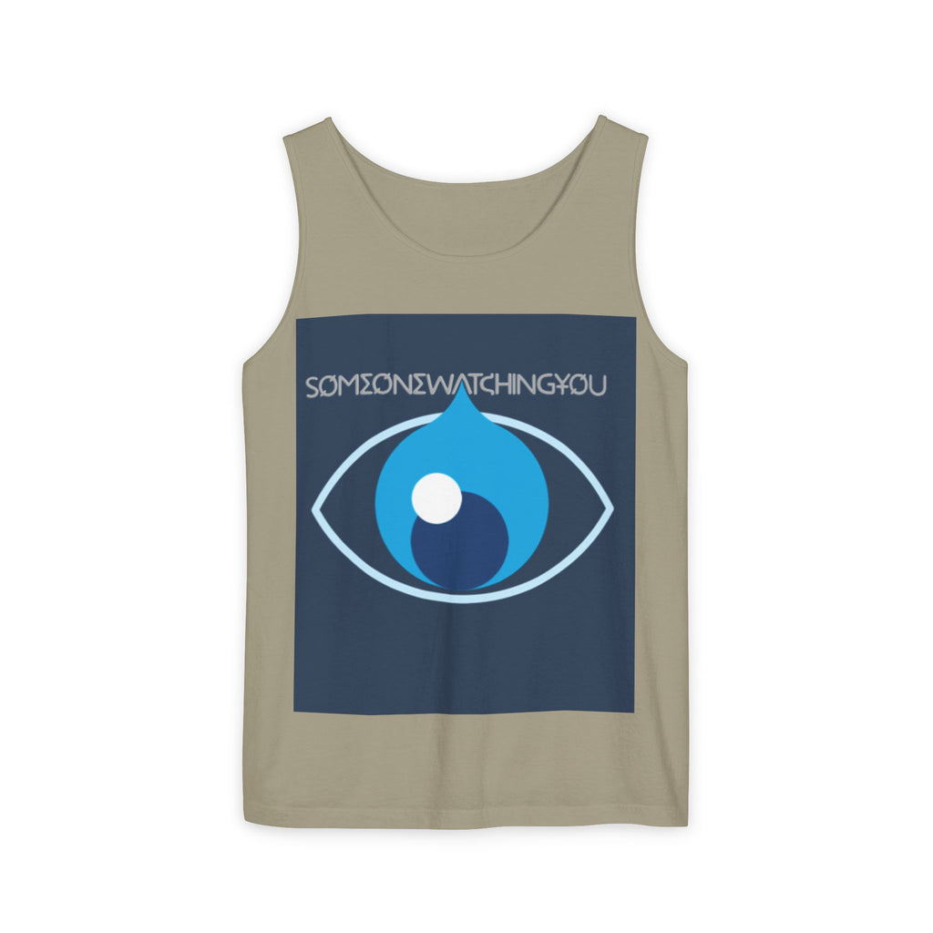 Tank Top Watching You Unisex Garment-Dyed