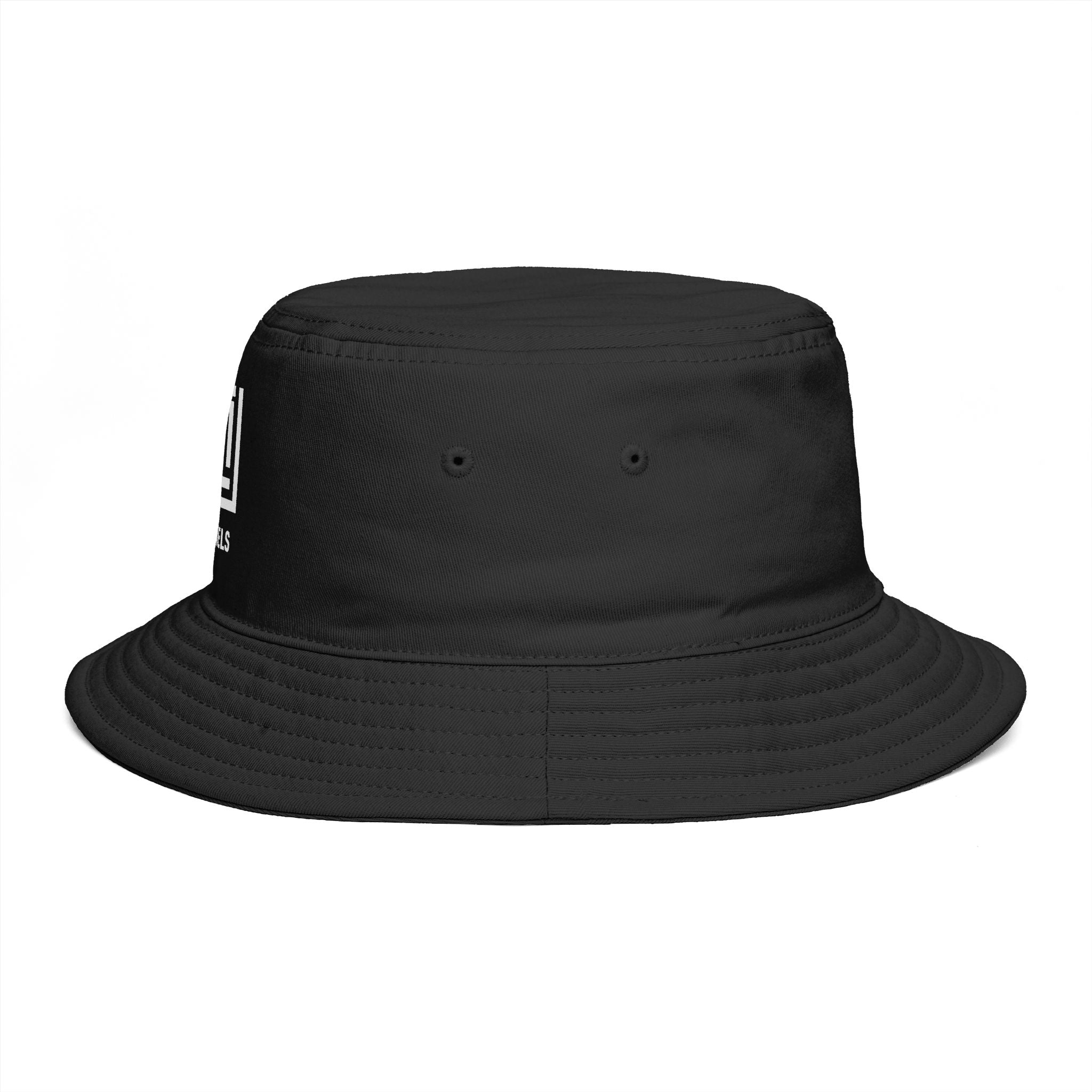 Channels Bucket Hat — Brown Casual Streetwear Sun Hat