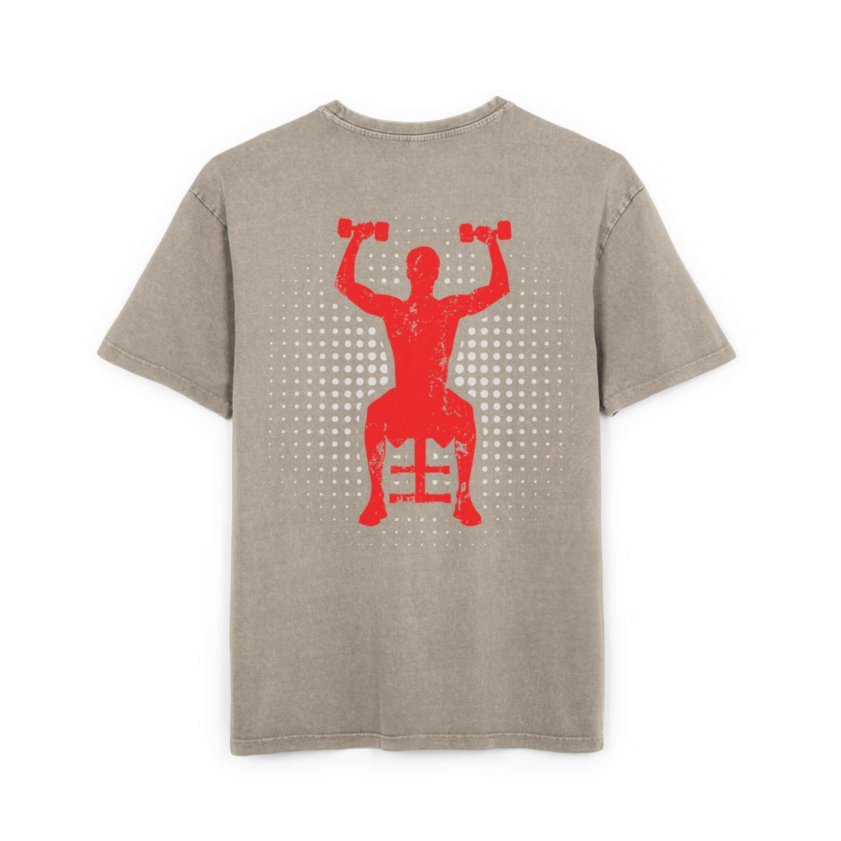 Oversize Tee - Off To Gym Acid Washed Men's T-Shirt
