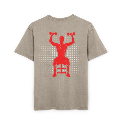 Oversize Tee - Off To Gym Acid Washed Men's T-Shirt