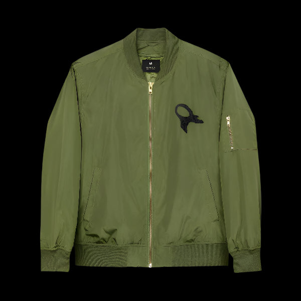 Embroidered Bomber Jacket - Eco-Friendly Art Jacket