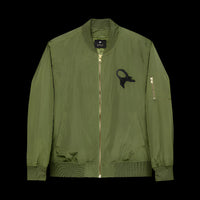 Embroidered Bomber Jacket - Eco-Friendly Art Jacket