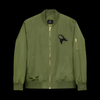 Embroidered Bomber Jacket - Eco-Friendly Art Jacket