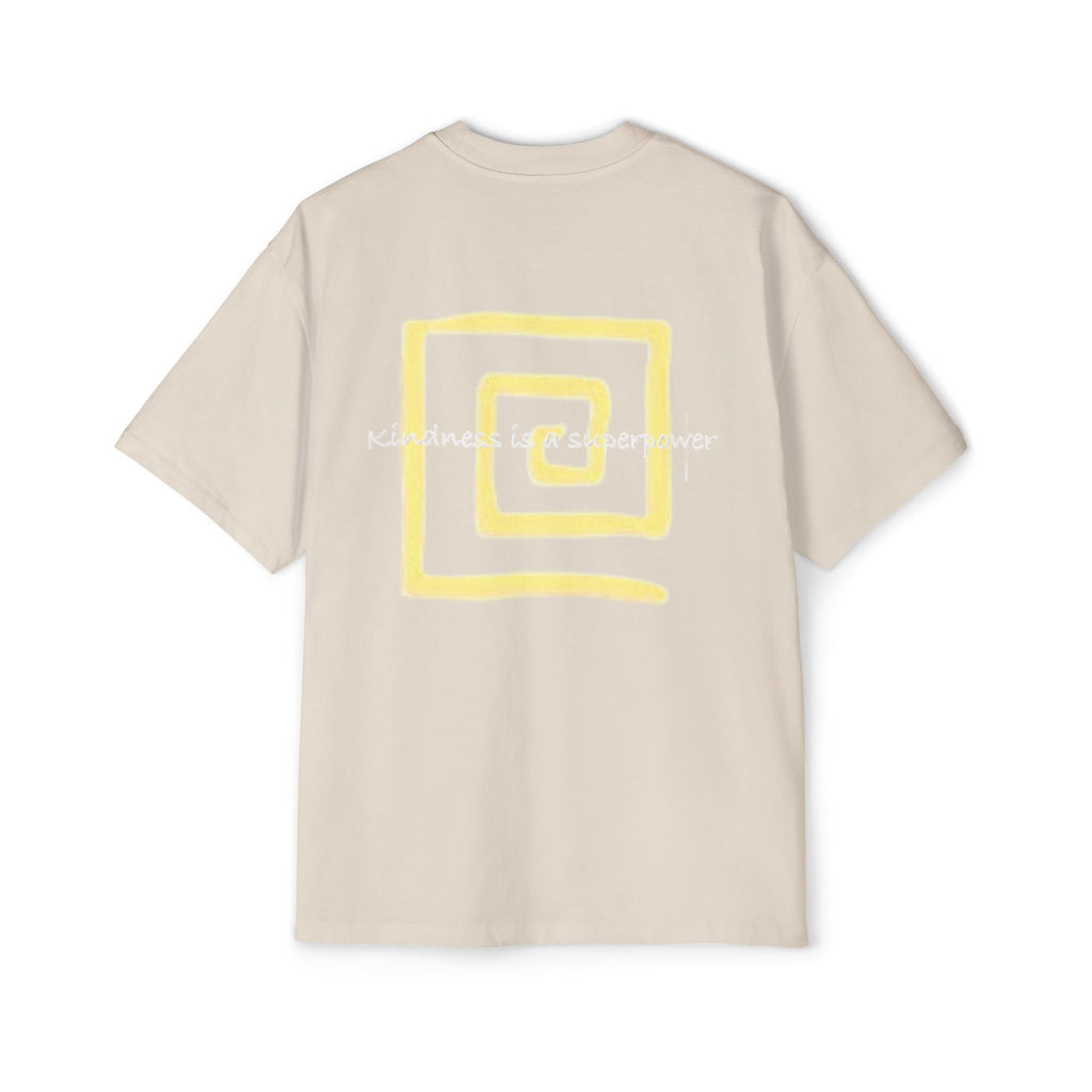 Oversized Tee - Kindness is a Super Power Graphic Design Shirt for Men Printify