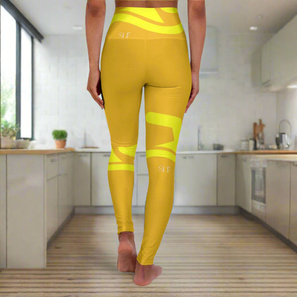 High Waisted Yoga Leggings (AOP)