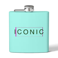 Stylish Stainless Steel Flask - 6oz Iconic Drinkware for Celebrations