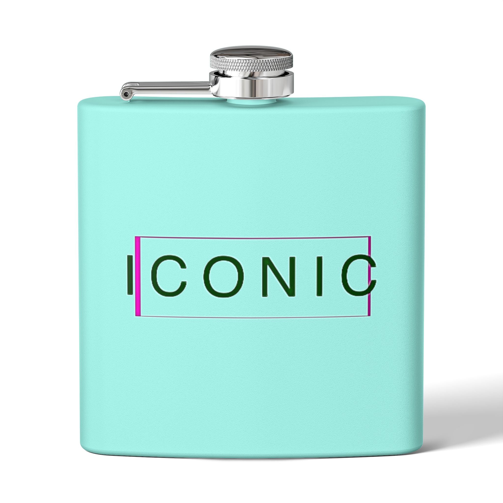 Stylish Stainless Steel Flask - 6oz Iconic Drinkware for Celebrations