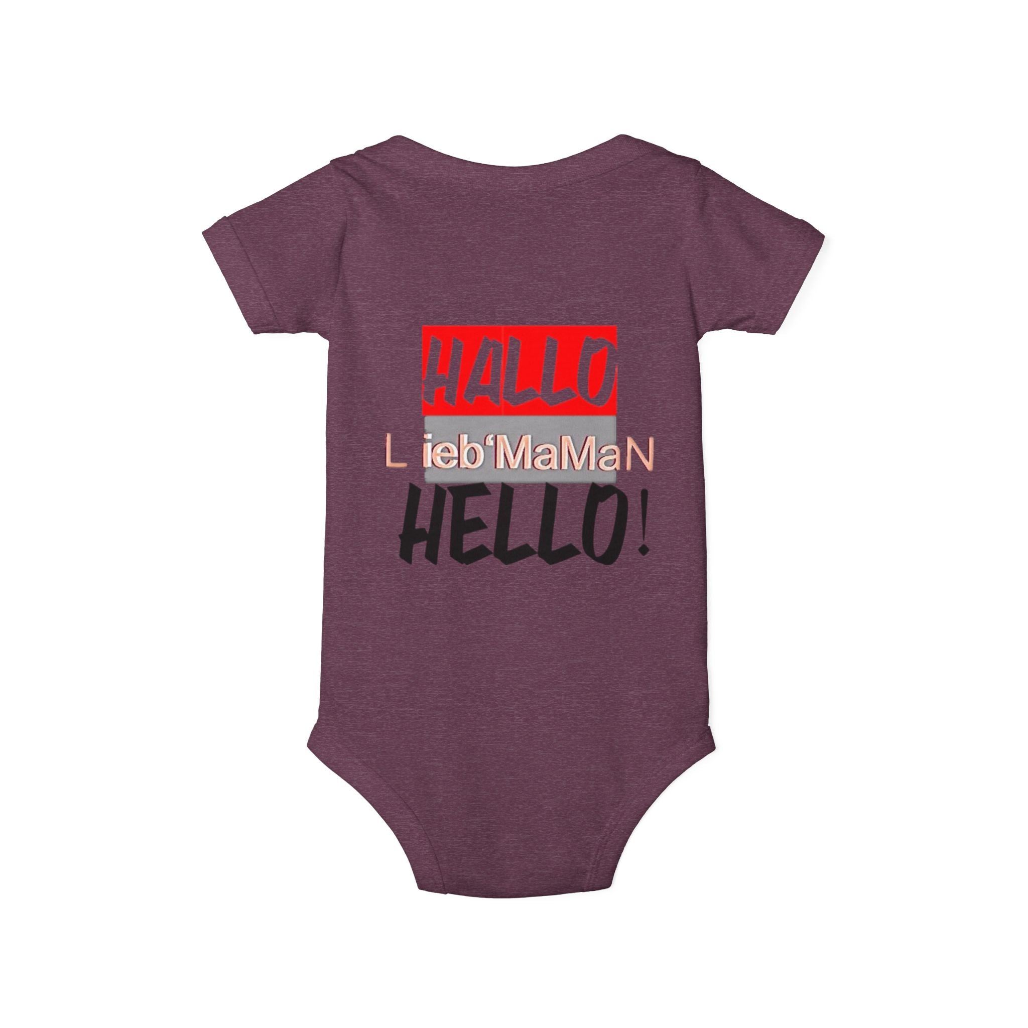 Hello Baby Bodysuit - Cute Multilingual Infant Jersey One Piece