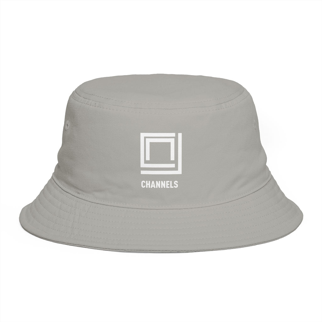 Channels Bucket Hat — Brown Casual Streetwear Sun Hat