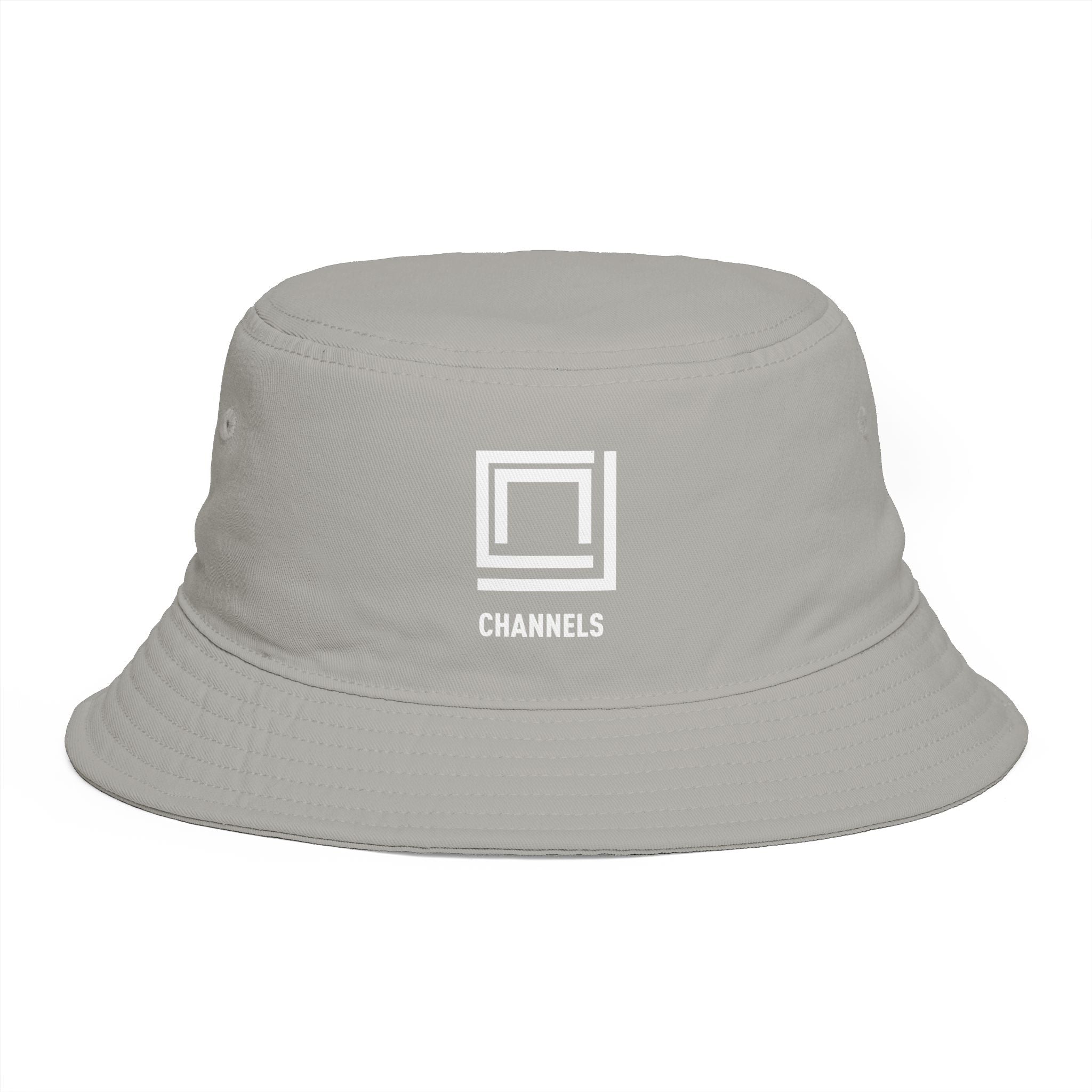 Channels Bucket Hat — Brown Casual Streetwear Sun Hat