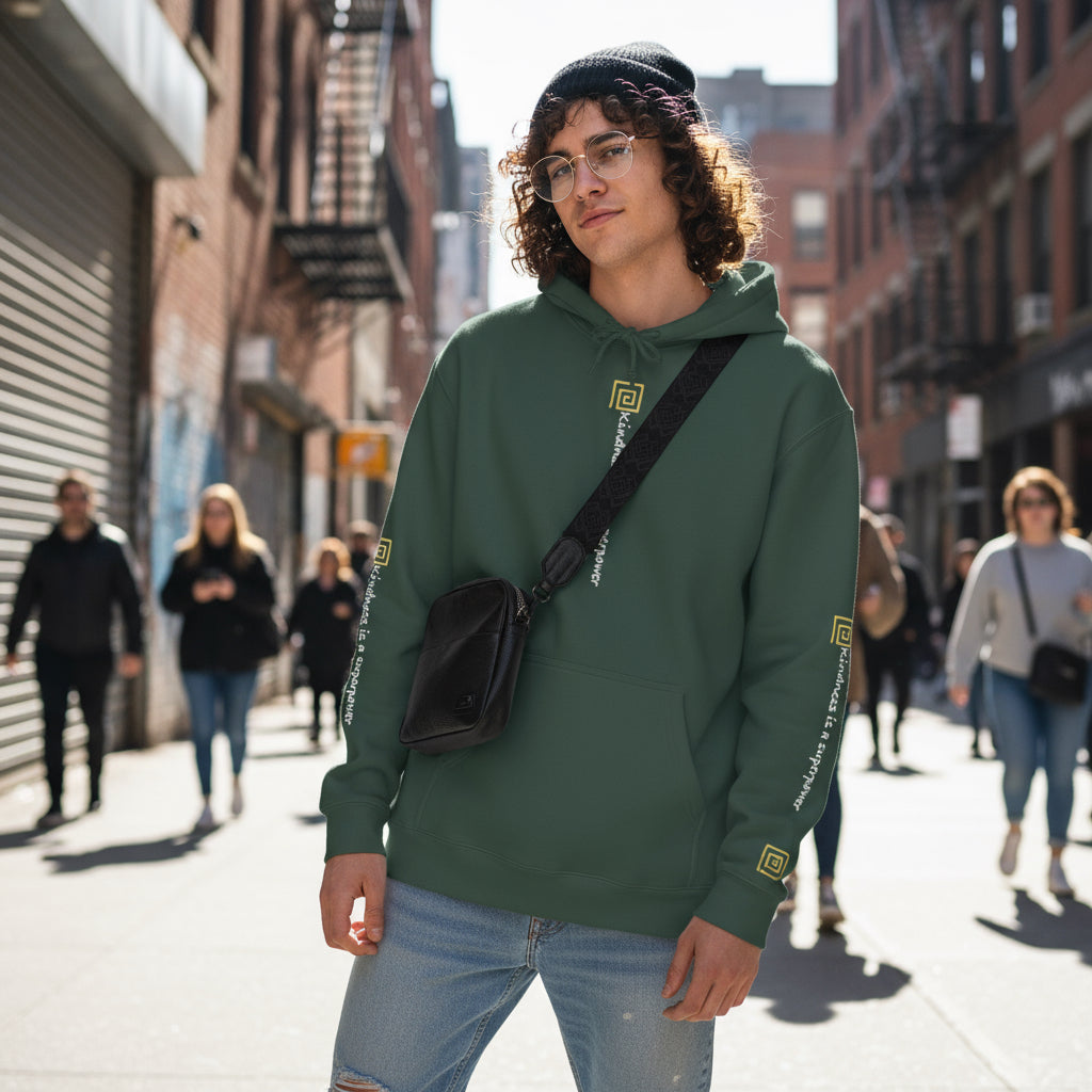 Kindness Heavyweight Hoodie - Super Power Design Printify