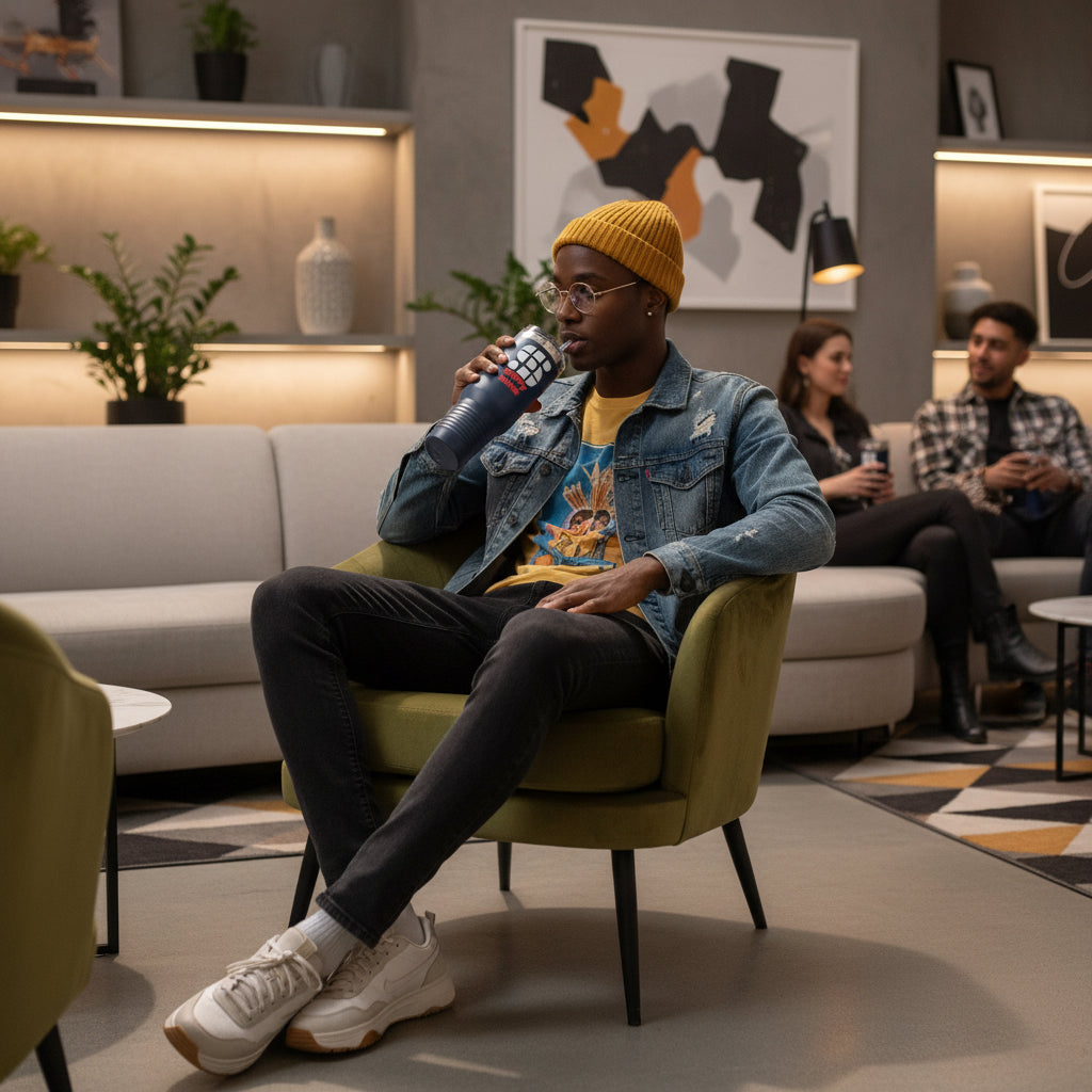 Travel Mug - 'Happy Xmas' Design Printify