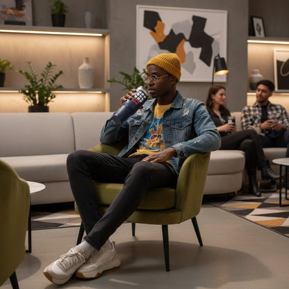 Travel Mug - 'Happy Xmas' Design Printify