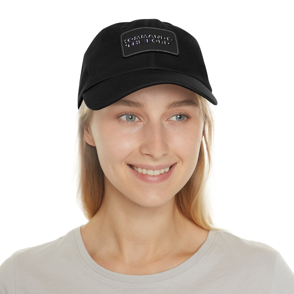 Dad Hat - Kommands The Lord Leather Patch Cap