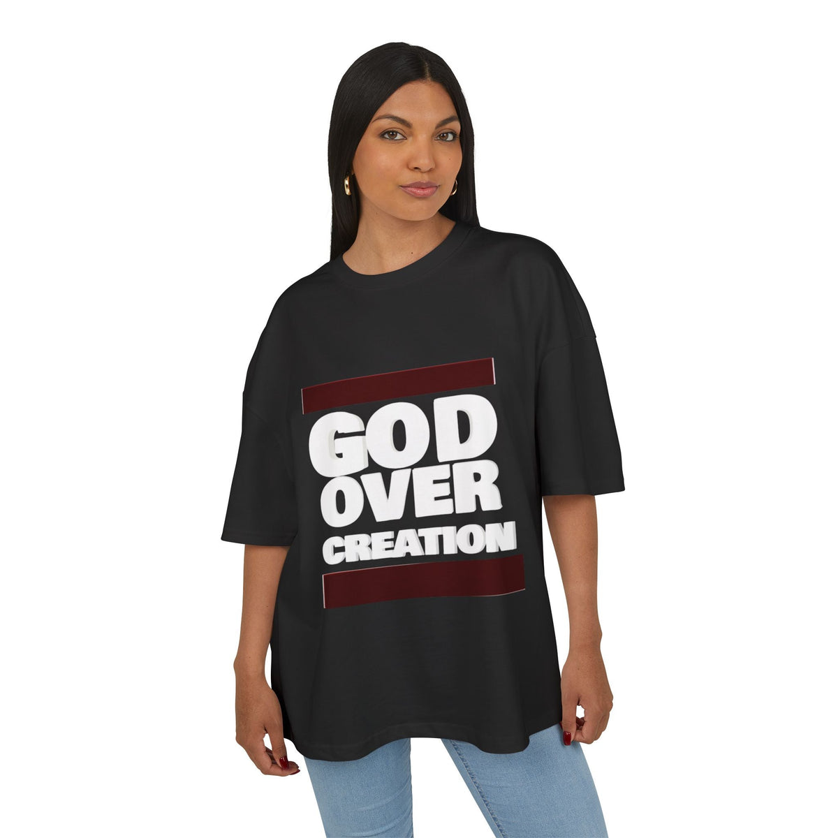 T-Shirt - Unisex Ultra Heavy Cotton Box Tee - God over Creation Printify