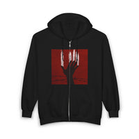 Unisex Zip Hoodie - Perfect for Spooky Season, Scary Movie Nights, Gift for Horror Fans, Unique Sweatshirt, Cozy Warmth Printify