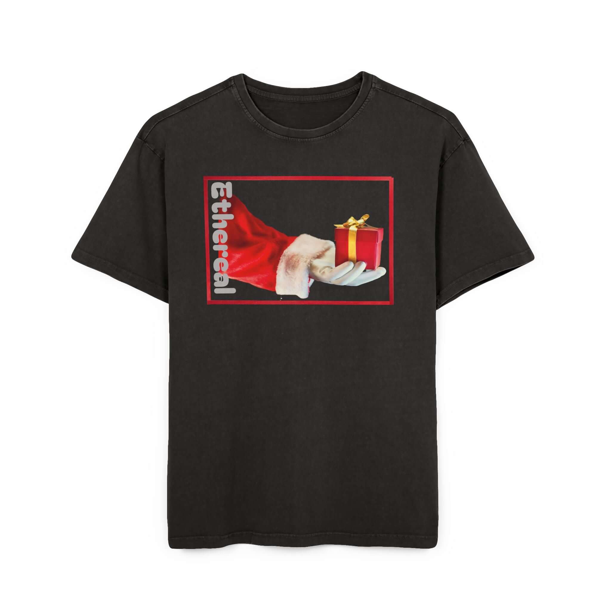 Tee Santa Claus Acid Washed Men's Oversize Heavy