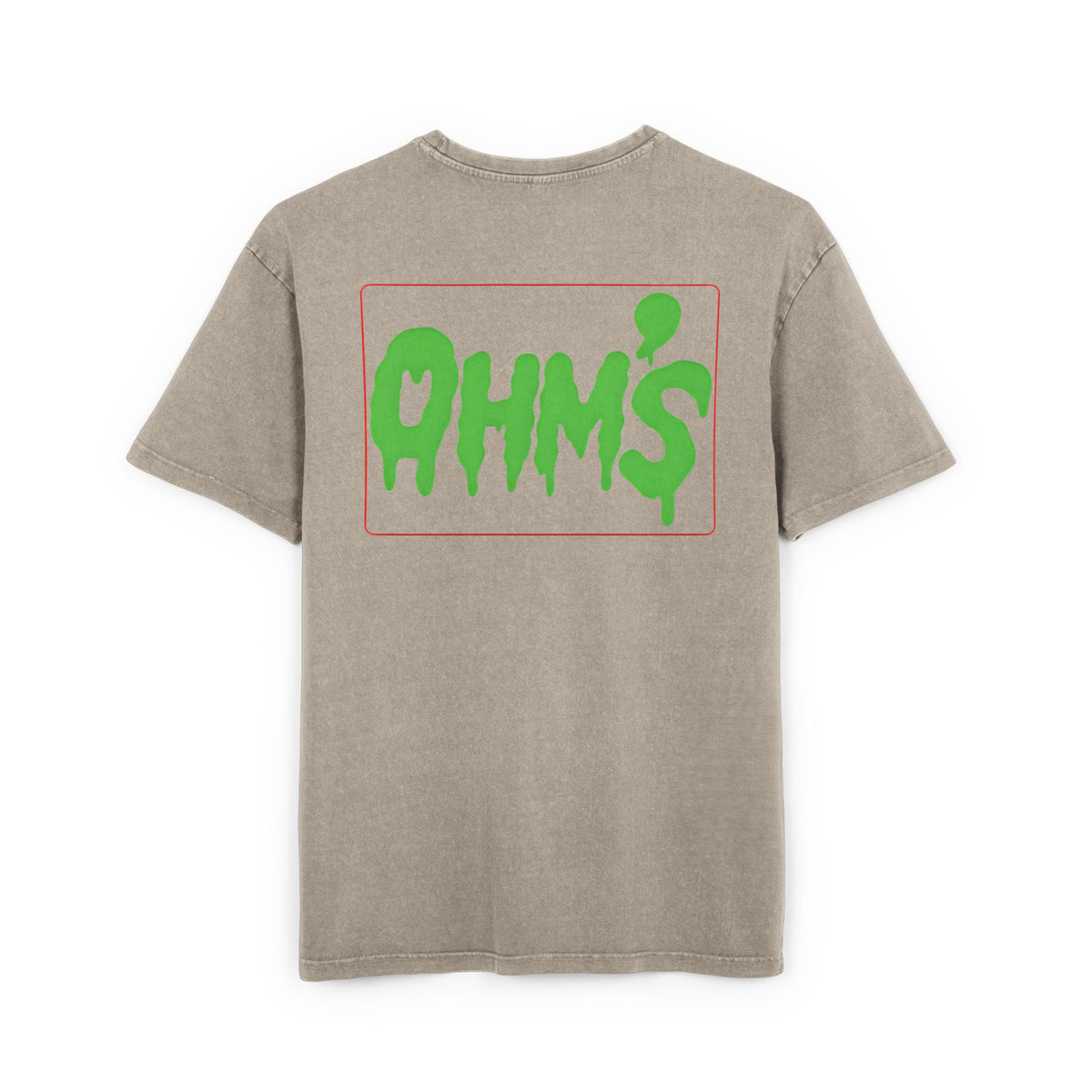 T-Shirt Olm’s Mann Acid Washed Heavy Oversize Tee for Men